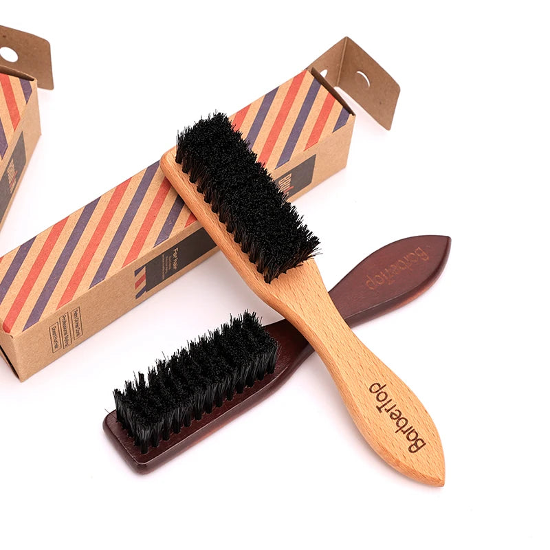 cepillo de barbero de madera