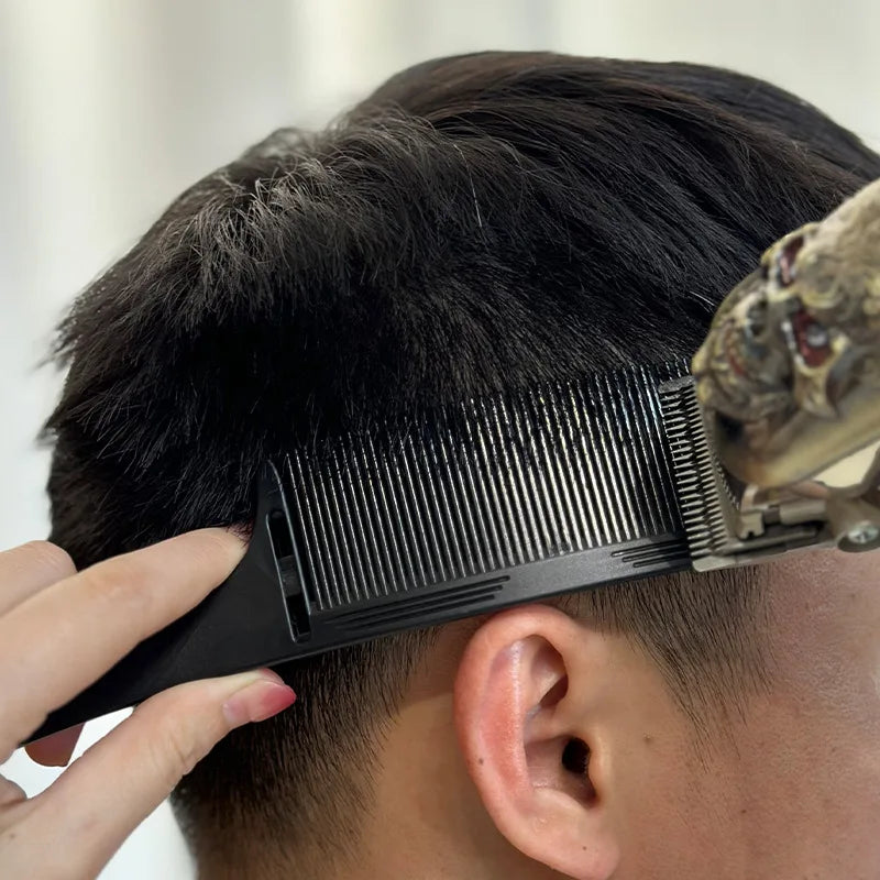 Barber Flat Top Haircut Comb Curved Hair Clipping Cutting Arced Comb Professional Hair Cutting Curved Positioning Comb