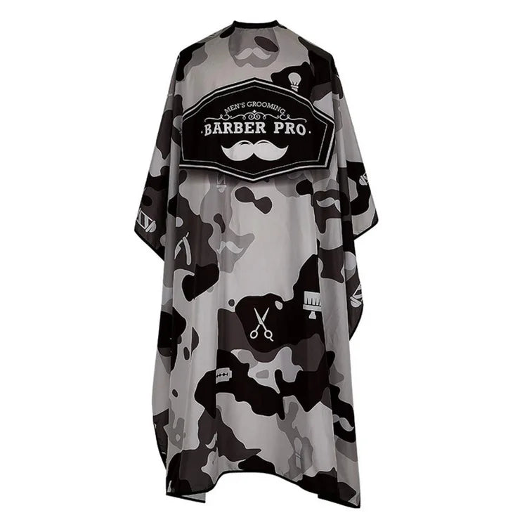 Home Barber Essentials: Barber Pro 4color Print Haircutting Apron With Shears Pocket