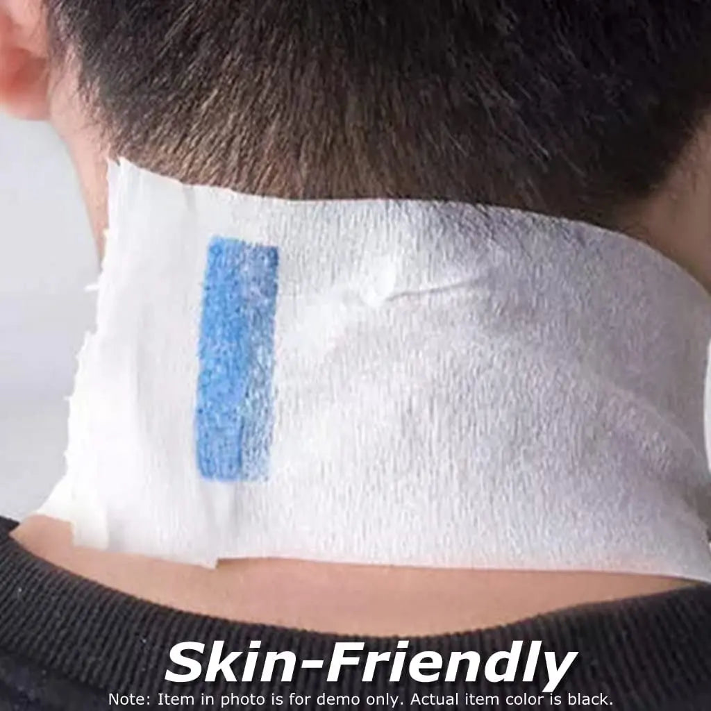 Barber Professional Black Neck Paper Barber Disposable Tissue Collar Tapes Salon Hairdressing Necks Covering Tools Accessories